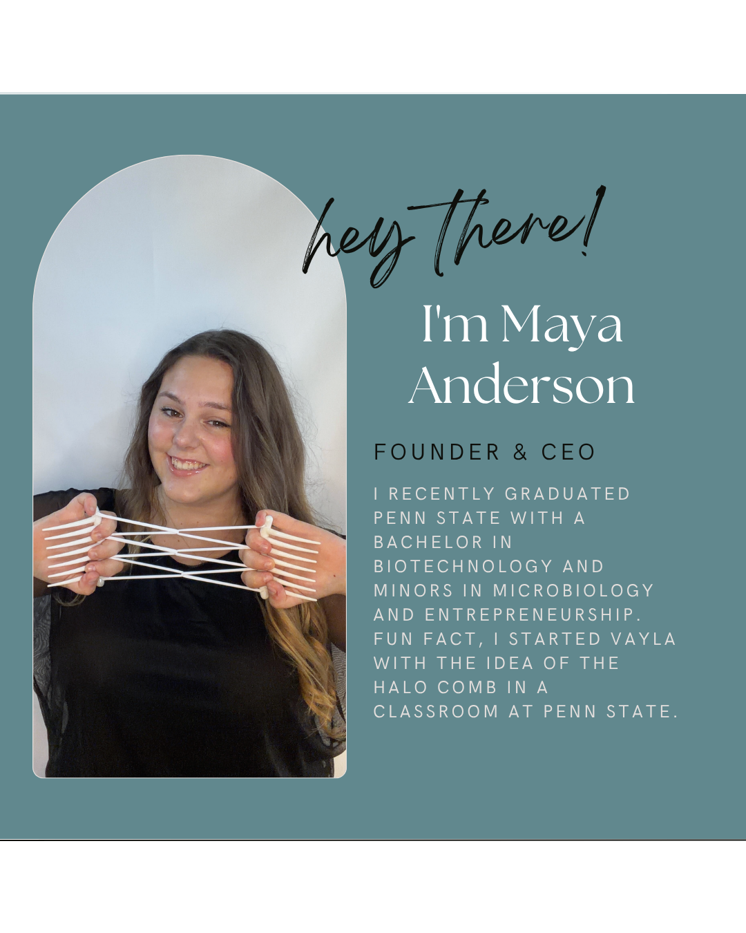 Maya Anderson, Founder and CEO of Vayla