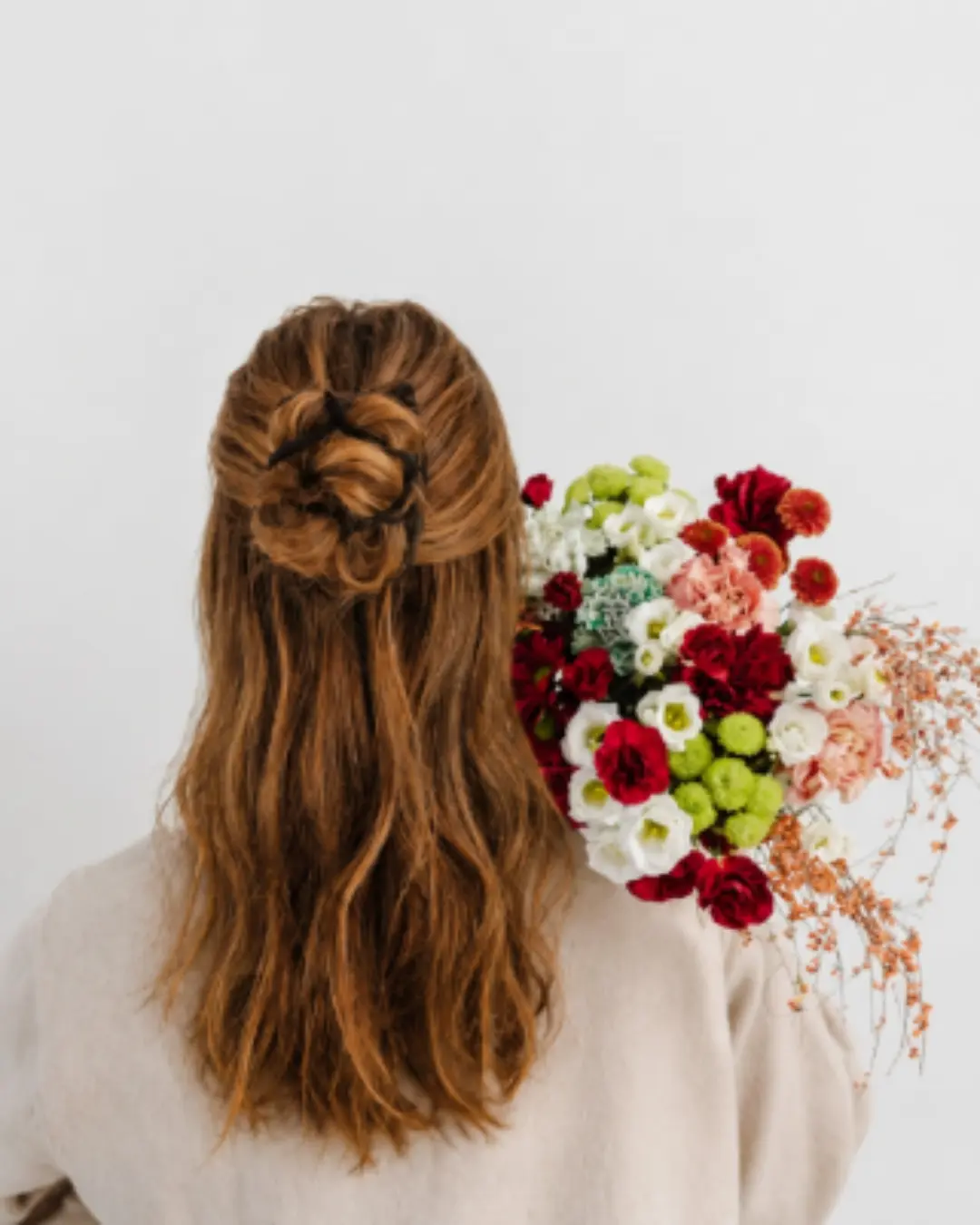 Half-up style with the Halo Comb